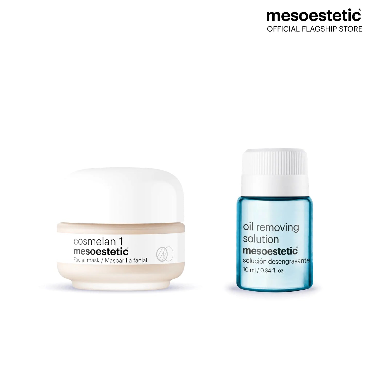 cosmelan 1 + oil removing solution - mesoestetic