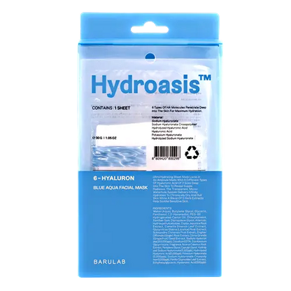BARULAB Hydroasisᵀᴹ BLUE AQUA MASK