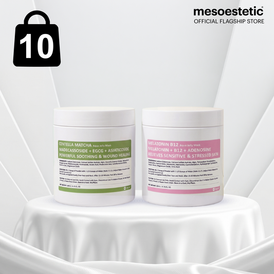 แพคคู่ PREMIUM Aqua Jelly Mask (Centella Matcha/Melatonin)