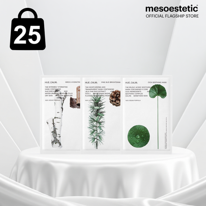 HUE_CALM Mask | มาส์กหน้าสูตรวีแกน (Sheet,Box)